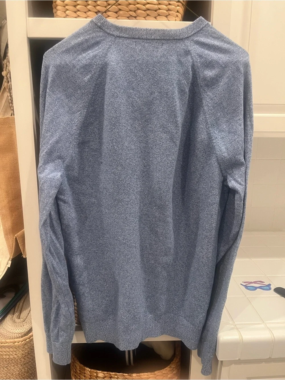 Banana Republic Light Blue Men's Crewneck Sweater